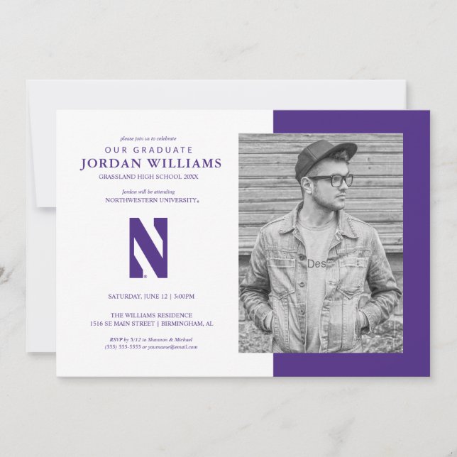 Northwestern University | N Logo Announcement (Front)