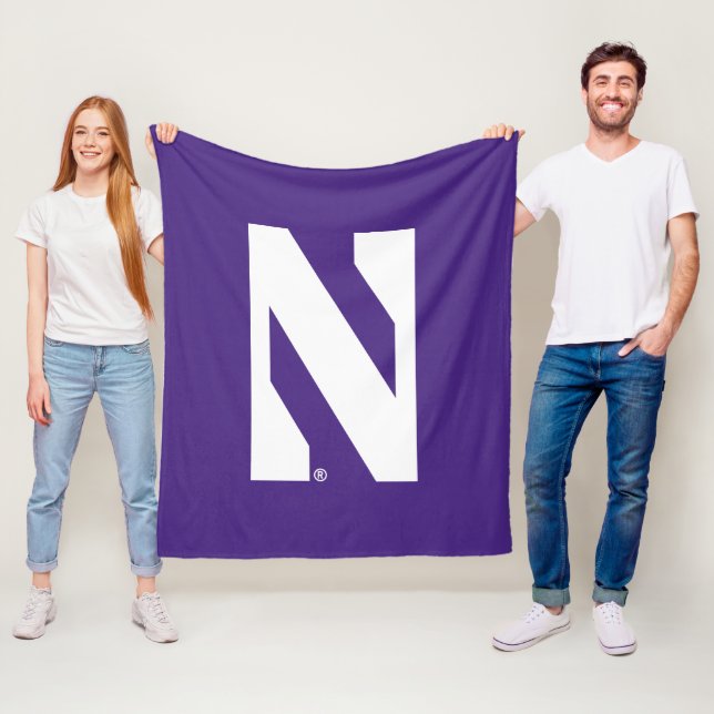 Northwestern University | N Logo Fleece Blanket (In Situ)