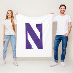 Northwestern University N Logo Fleece Blanket