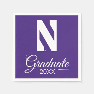 Northwestern University N Logo Napkins