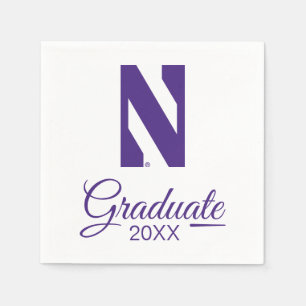 Northwestern University N Logo Napkins