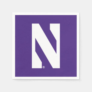 Northwestern University N Logo Napkins