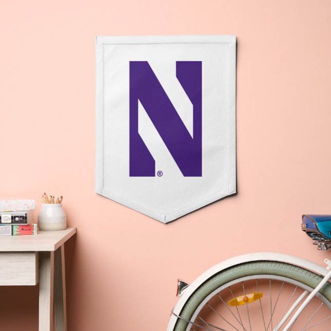 Northwestern University | N Logo Pennant (Insitu 2)