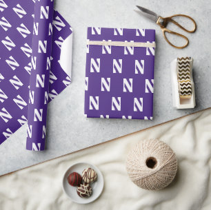 Northwestern University   N Logo Wrapping Paper