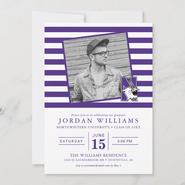 Northwestern University | Primary Logo Announcement (Front)