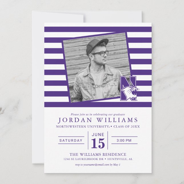 Northwestern University | Primary Logo Announcement (Front)