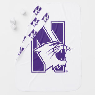 Northwestern University Primary Logo Baby Blanket