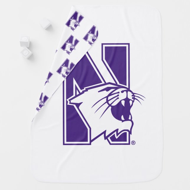 Northwestern University | Primary Logo Baby Blanket (In Situ)