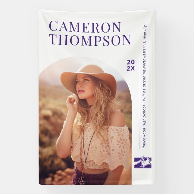 Northwestern University | Primary Logo Banner (Vertical)