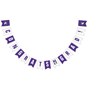 Northwestern University Primary Logo Bunting Flags