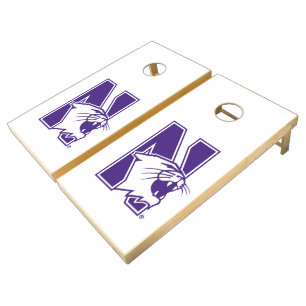 Northwestern University Primary Logo Cornhole Set