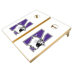 Northwestern University Primary Logo Cornhole Set