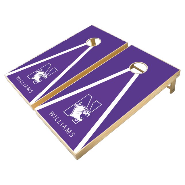 Northwestern University | Primary Logo Cornhole Set (Angled)