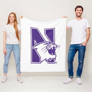 Northwestern University Primary Logo Fleece Blanket