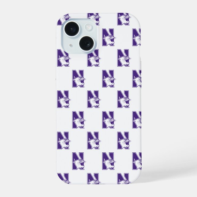 Northwestern University | Primary Logo iPhone 15 Case (Back)