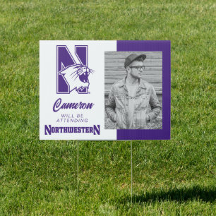 Northwestern University   Primary Logo Sign