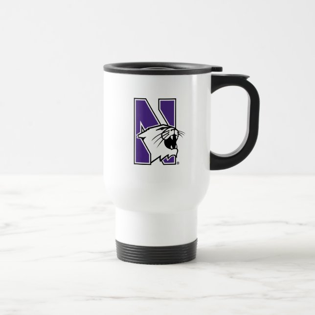Northwestern University | Primary Logo Travel Mug (Right)