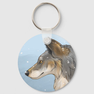 Northwestern Wolf Keychain