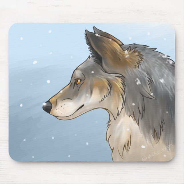 Northwestern Wolf Mouse Pad (Front)