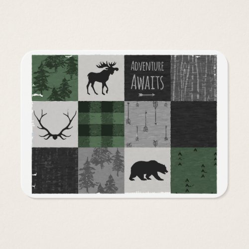 Northwoods Adventure Patchwork _ grey and green