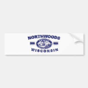 Northwoods-Distressed-[Conv Bumper Sticker