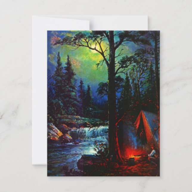 NORTHWOODS MOON REMOTE CAMPSITE EZ2 CUSTOMIZE INVITATION (Front)