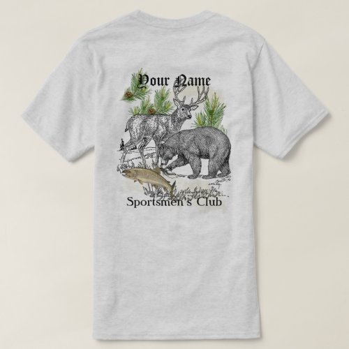 Northwoods Wildlife Sportsmens Club Custom T_Shirt