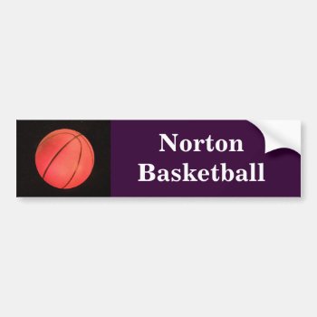 Norton Basketball Bumper Sticker by NortonSpiritApparel at Zazzle