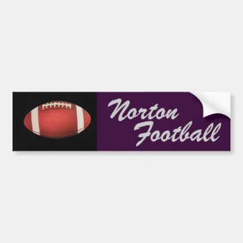 Norton Football Bumper Sticker by NortonSpiritApparel at Zazzle