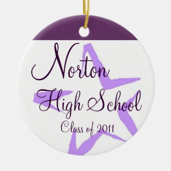 Norton High School Star Keepsake Ceramic Ornament by NortonSpiritApparel at Zazzle