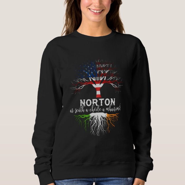 Norton Irish Family Name Shirt Irish Roots (Front)