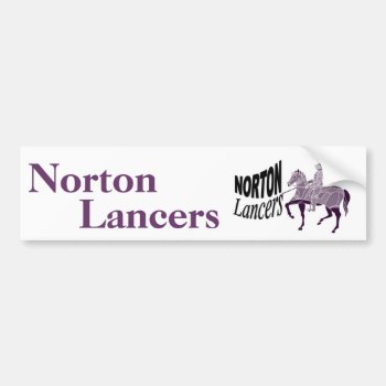 Norton Lancers Bumper Sticker by NortonSpiritApparel at Zazzle