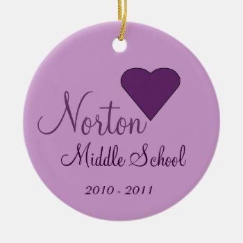 Norton Middle School Ornament by NortonSpiritApparel at Zazzle