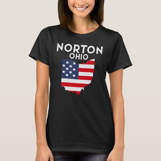 Norton Ohio USA State America Travel Ohioan T-Shirt (Front)