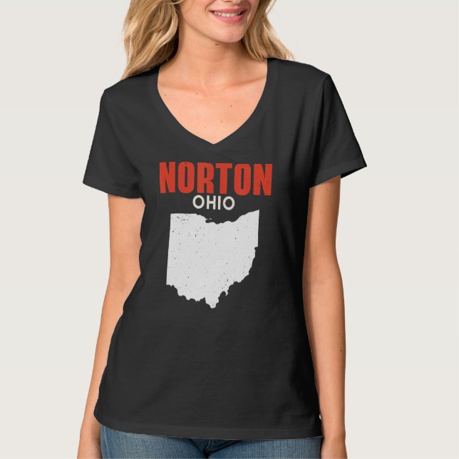 Norton Ohio USA State America Travel Ohioan T-Shirt (Front)