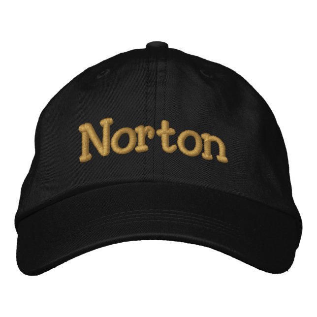 Norton Personalized Baseball Cap / Hat (Front)
