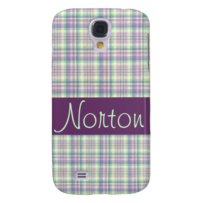 Norton Plaid Phone Case Samsung Galaxy S4 Covers