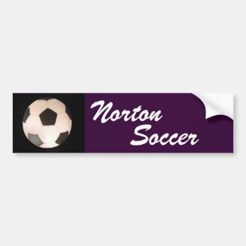 Norton Soccer Bumper Sticker by NortonSpiritApparel at Zazzle