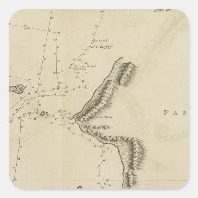 Norton Sound, Bherings Strait, Alaska Square Sticker (Front)