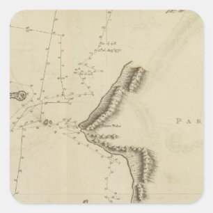 Norton Sound, Bherings Strait, Alaska Square Sticker