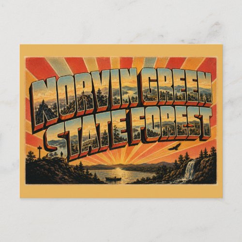 Norvin Green State Forest New Jersey Rocky Summit Postcard