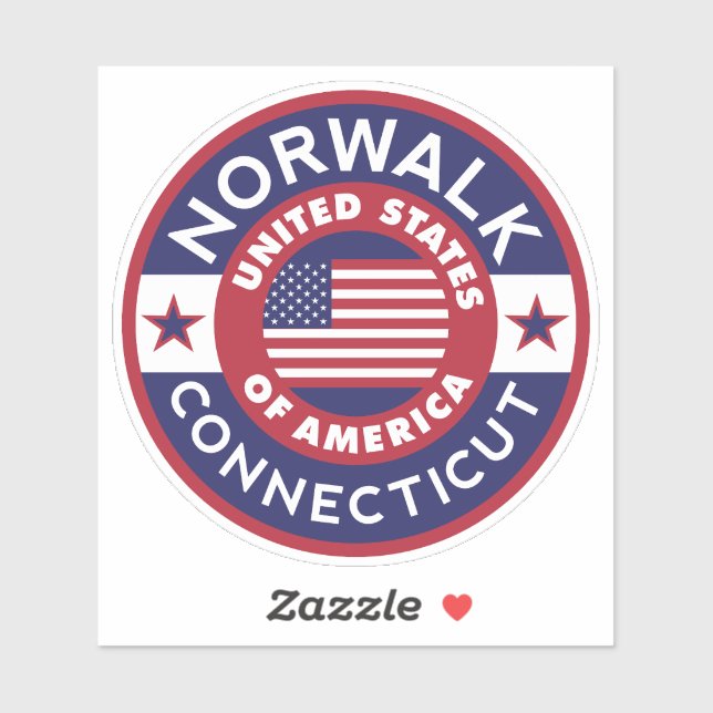 NORWALK , Connecticut Sticker (Sheet)