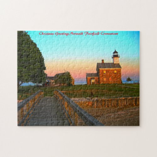 Norwalk Fairfield Connecticut Christmas Greetings Jigsaw Puzzle