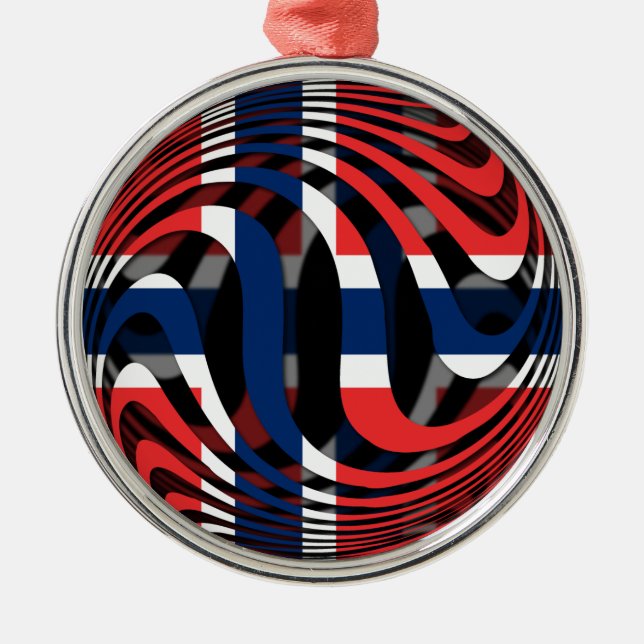 Norway #1 metal ornament (Front)