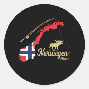 Norway 2022 Hitra Fishing Scandinavia Classic Round Sticker