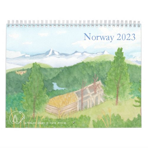 Norway 2023 wall calendar