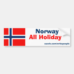norway all holiday Bumper stickers