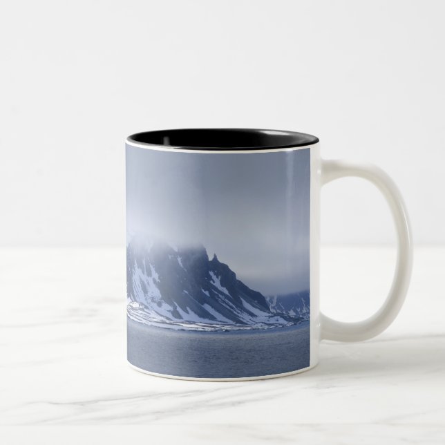 Norway, Arctic Circle, North Atlantic Ocean. Two-Tone Coffee Mug (Right)