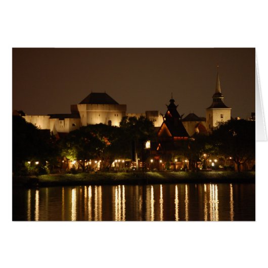 Norway at Night Cards (Front Horizontal)