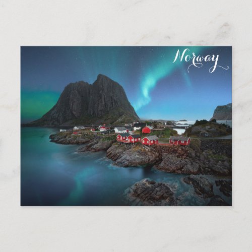 Norway Aurora Borealis Northern Lights Postcard